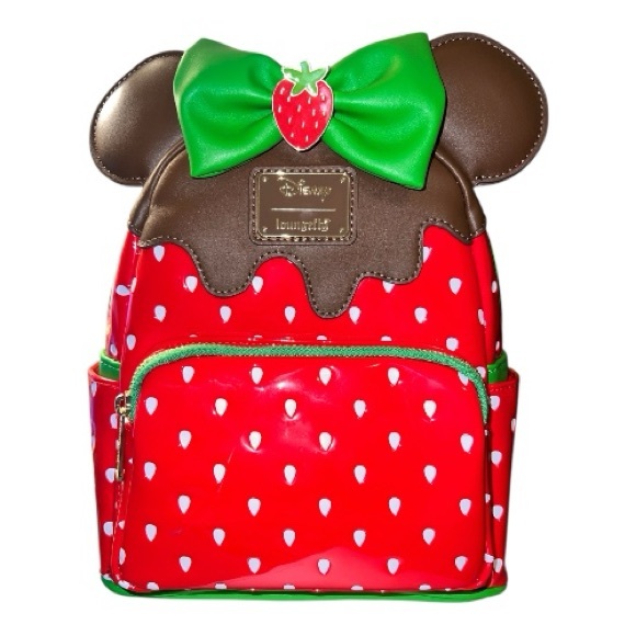 Loungefly Handbags - Loungefly Disney Minnie Mouse Scented Chocolate Dipped Strawberry Backpack